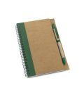 Carnet din hartie reciclata cu pix diverse culori