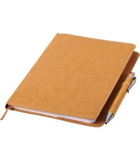 Carnet cu coperta din material kraft lavabil