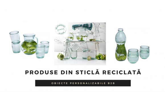 Produse promoționale din sticlă reciclată!